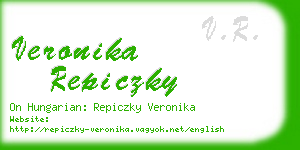 veronika repiczky business card
